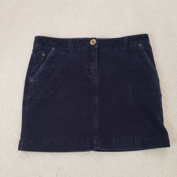 Vineyard Vines Navy Corduroy Stretch Skirt sz2 - Picture 1 of 11